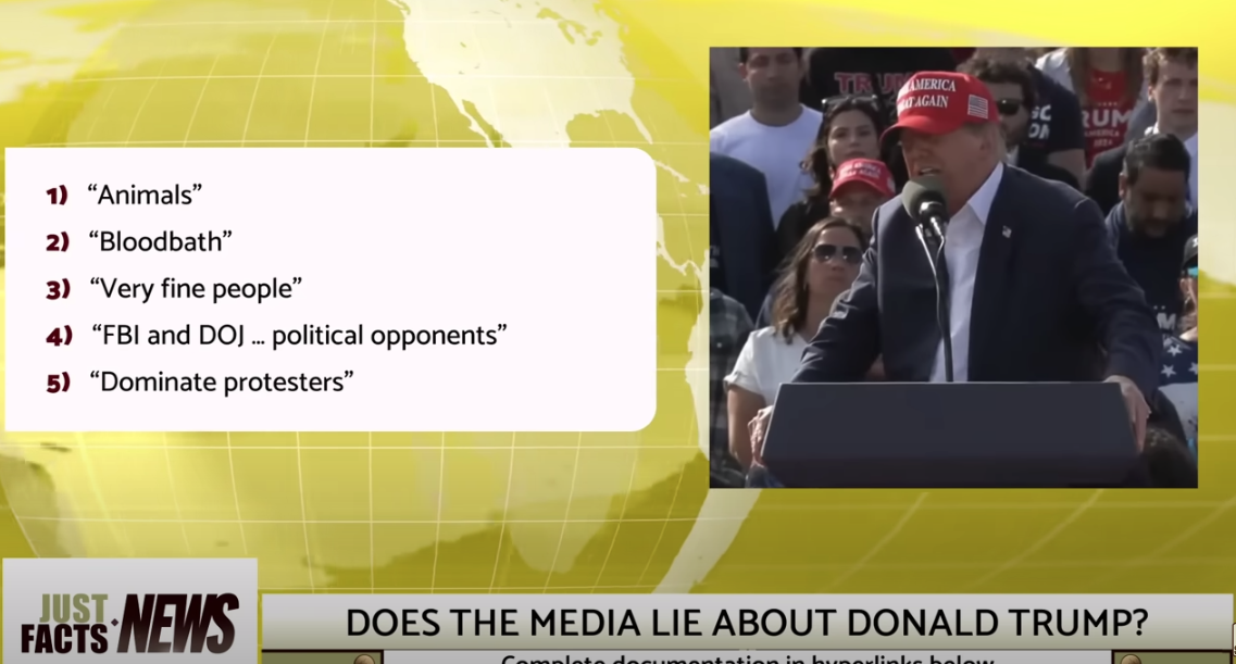 Center Image of Trump News Christmas Time Trip