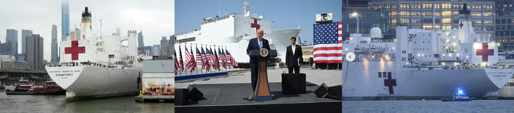 Center Image of Navy Hospital Ship