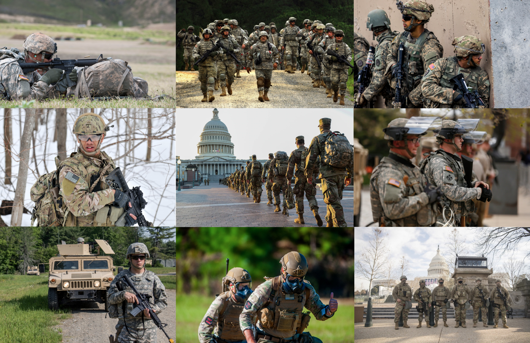 Center Image of U.S. Army National Guard
